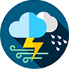 Vorsicht! Unwetterwarnung!